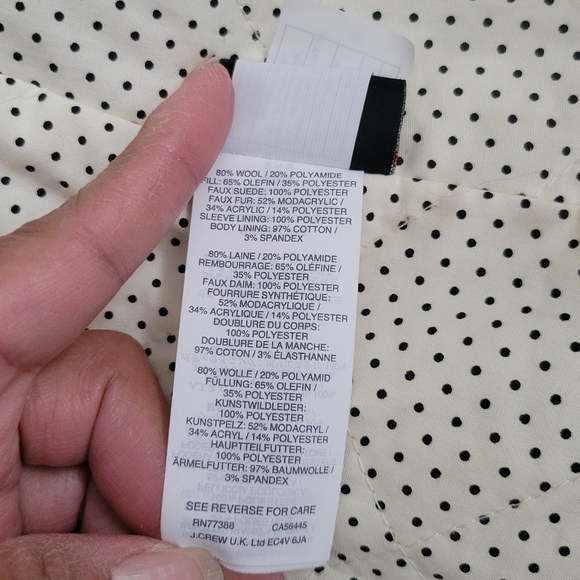 Crewcuts navy wool faux fur peacoat ( Girls) size 10. - Picture 13 of 14